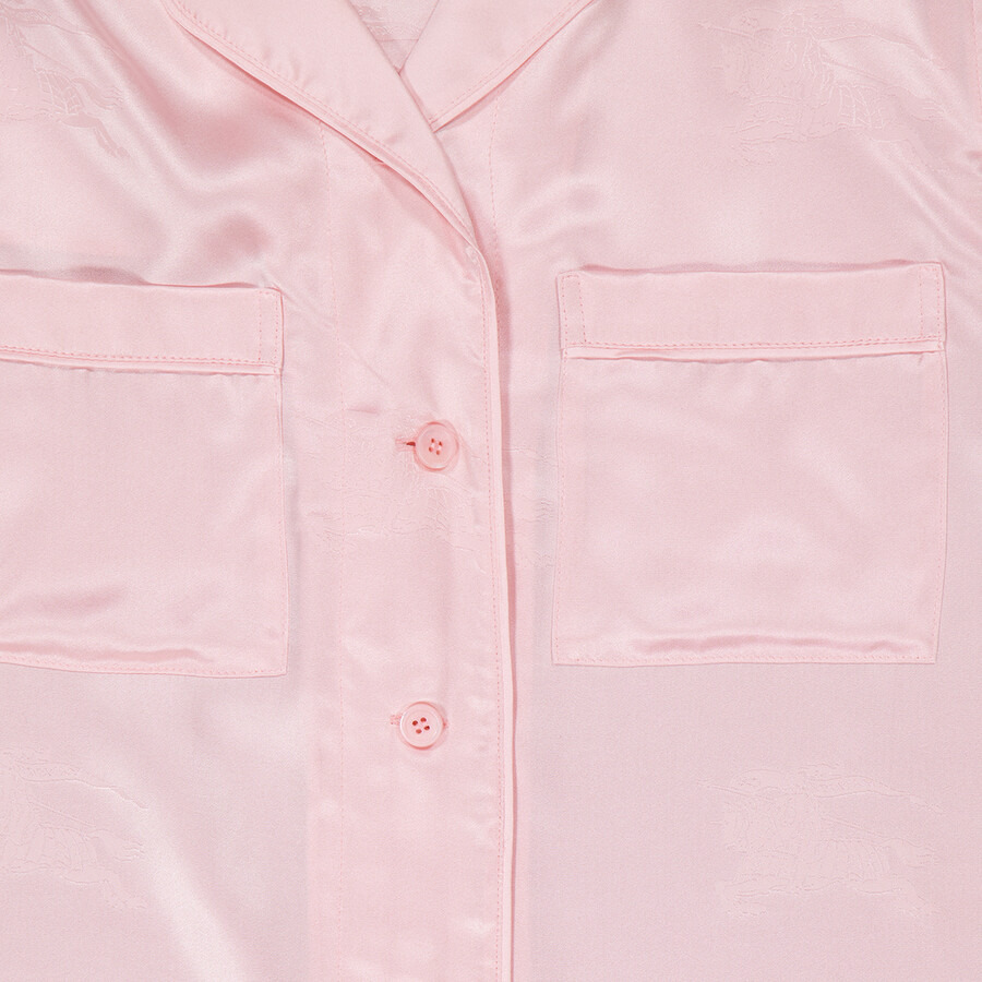 Burberry Ekd Jacquard Silk Pyjama Shirt - 7