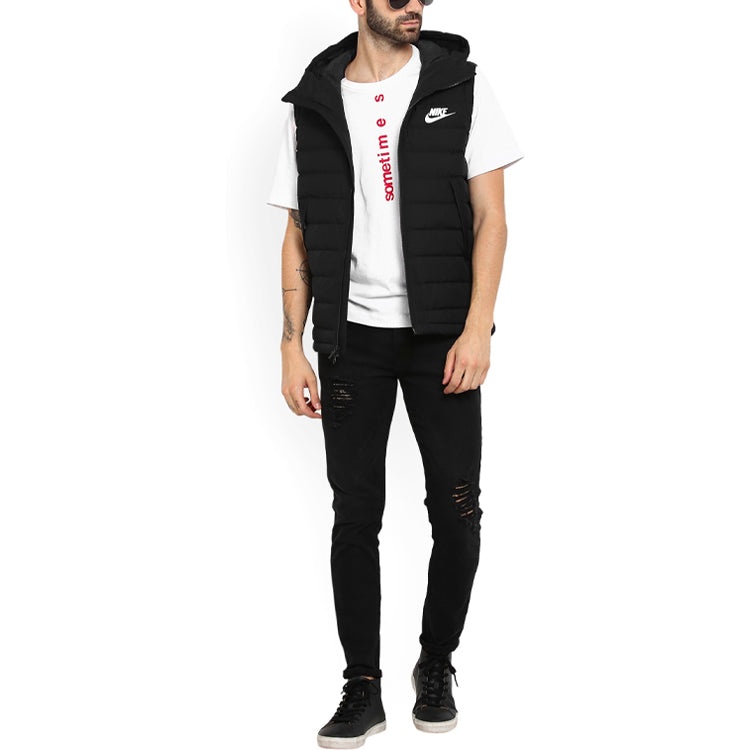 Nike Down Casual Sports hooded Down Vest Black 806865-012 - 6