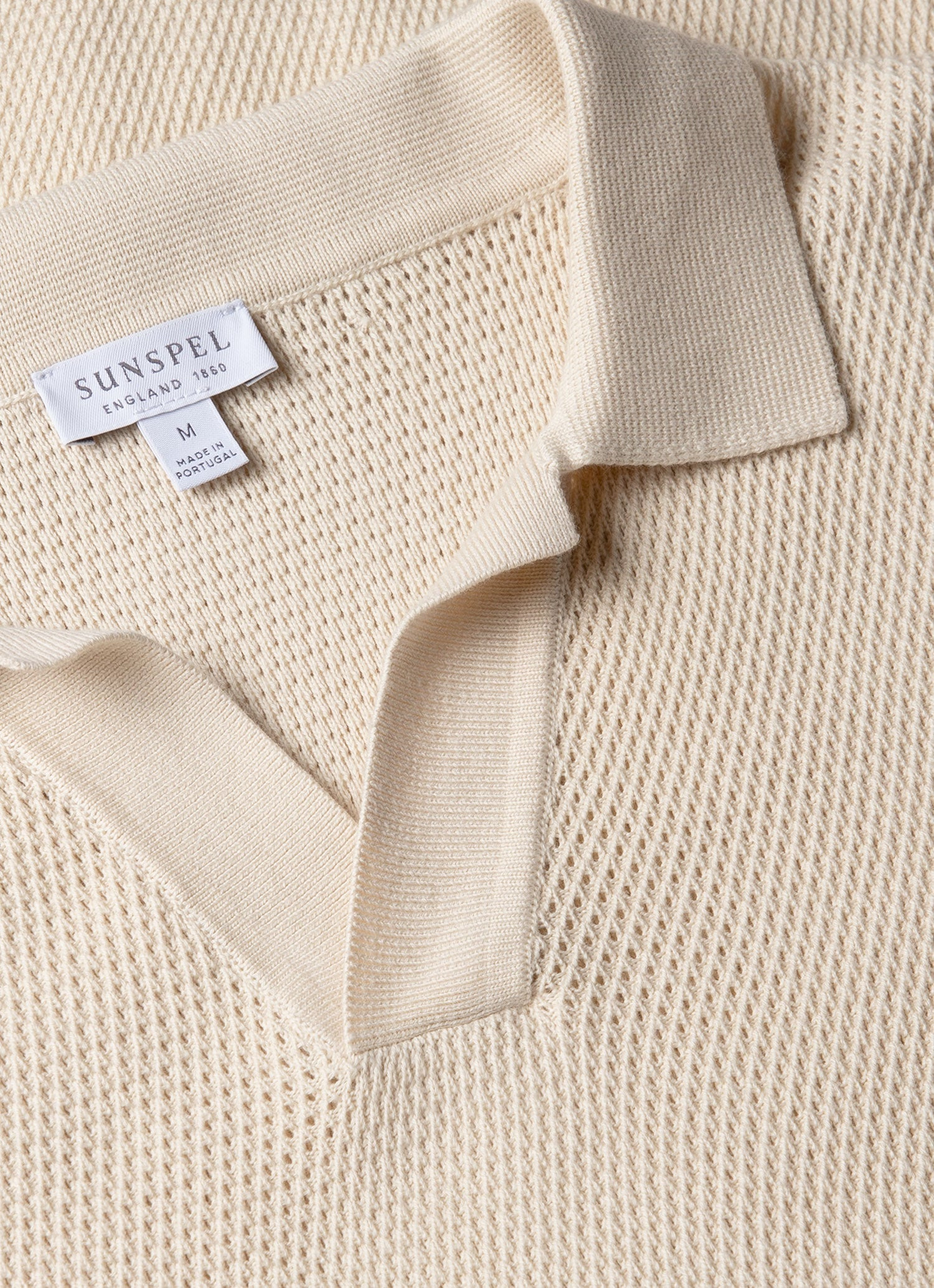 Compact Mesh Knit Polo Shirt - 4