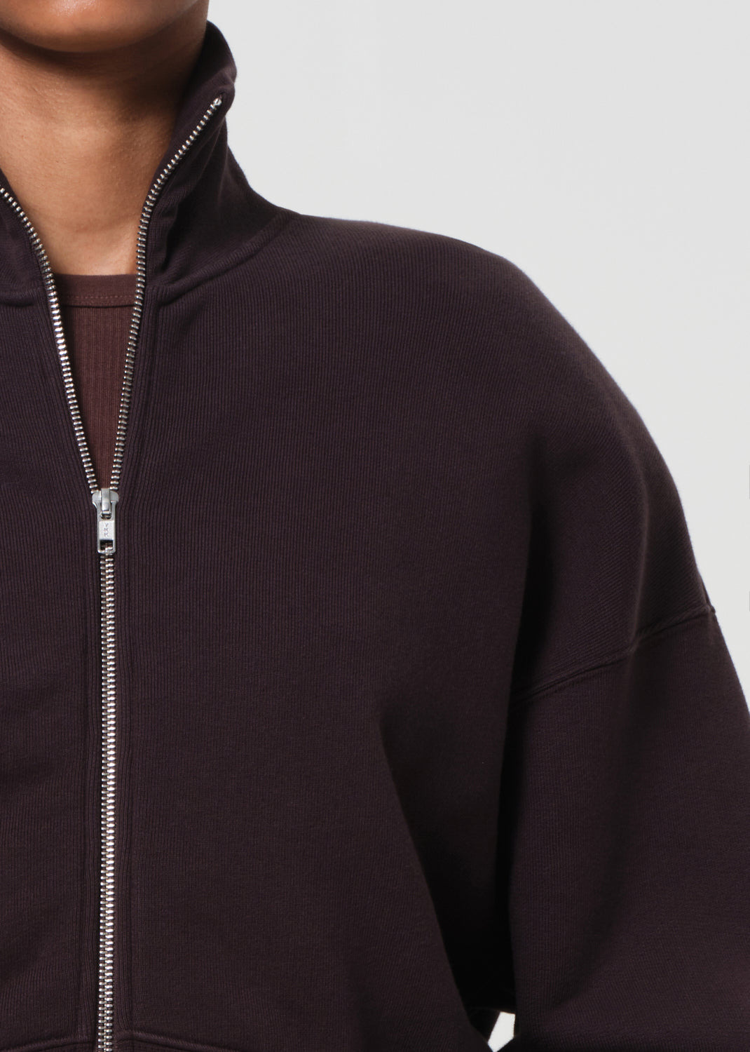 DARBY ZIP UP IN CHOCOLATE - 5