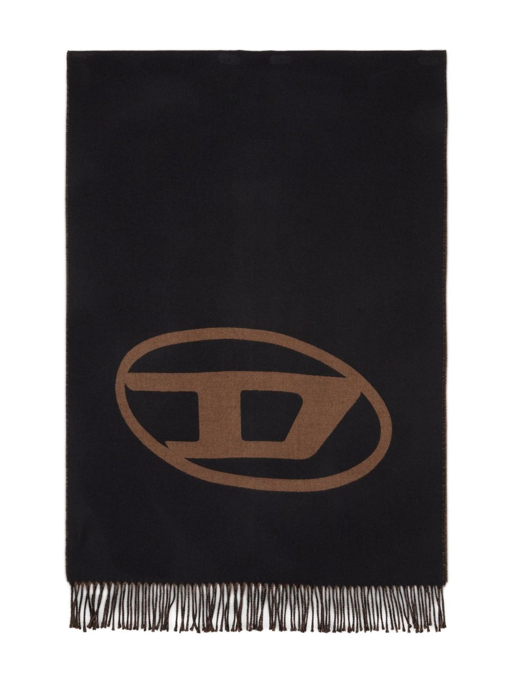 S-Tevie oval-logo fringed scarf - 3