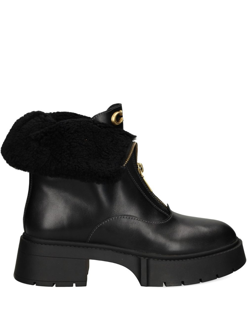 57mm Leah zip-up platform boots 1
