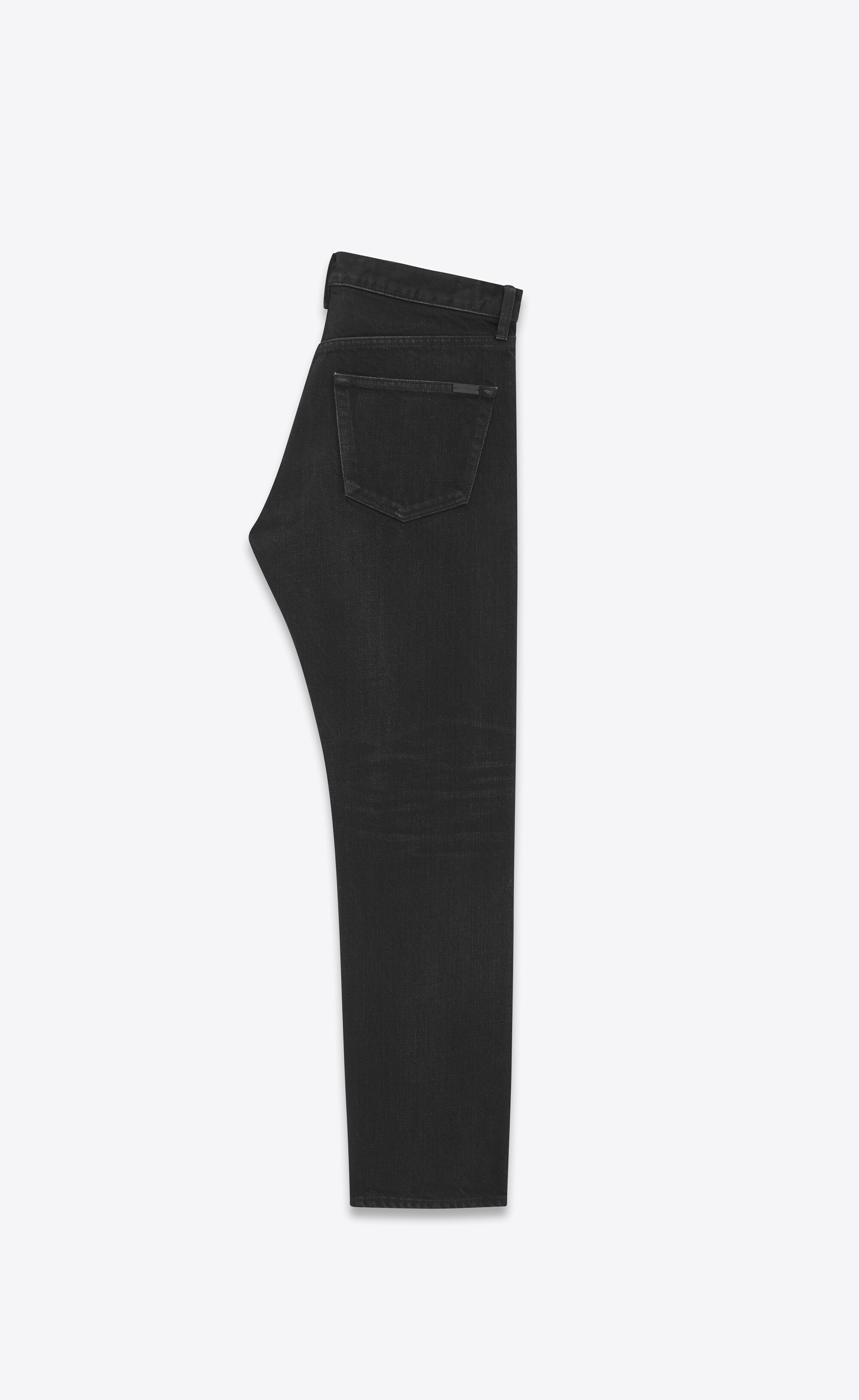 mick jeans in black denim - 2