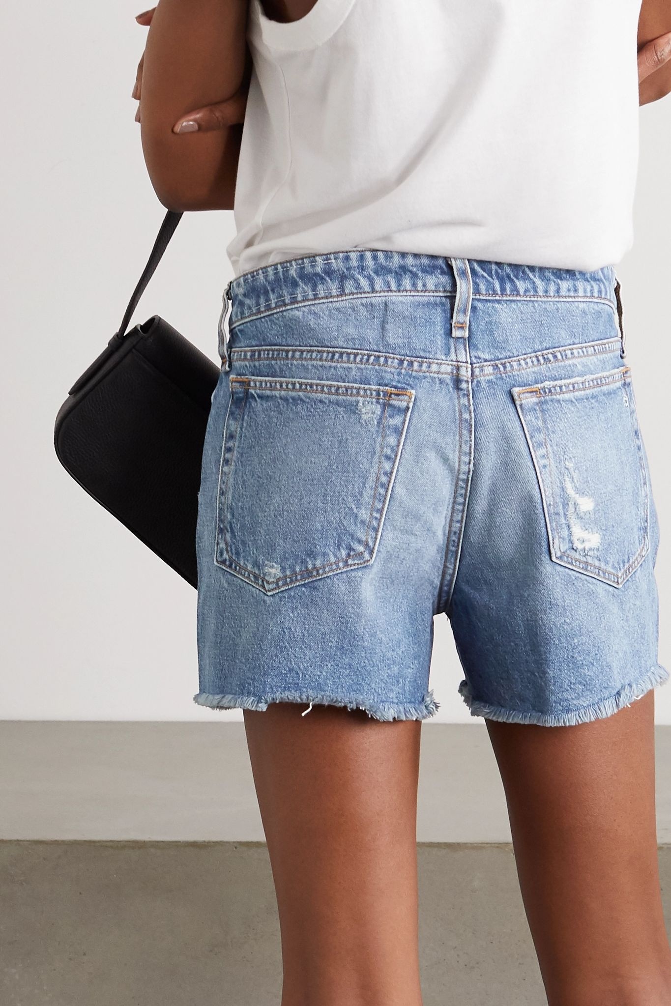 Dre distressed denim shorts - 3