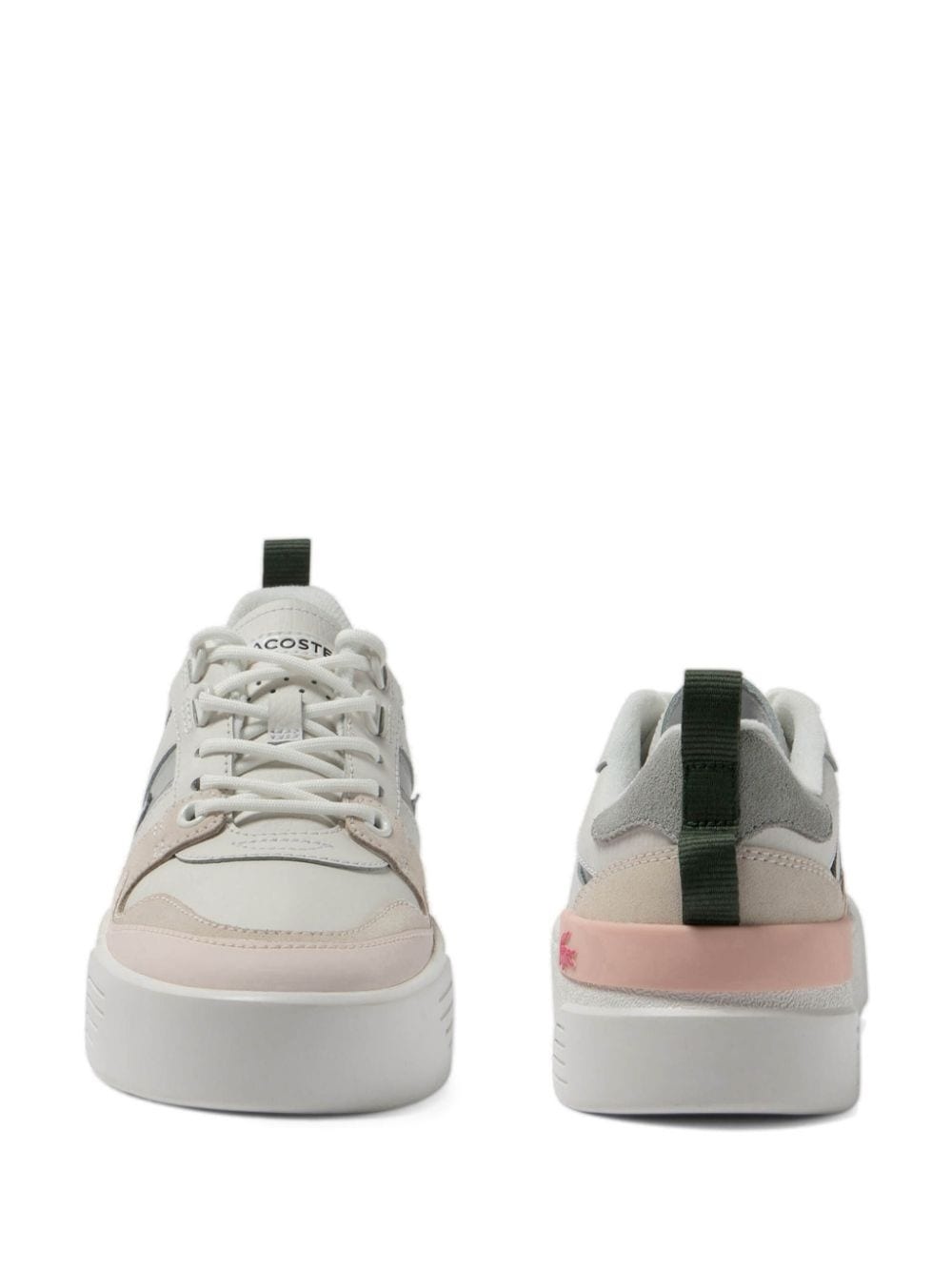 L002 leather and mesh sneakers - 5