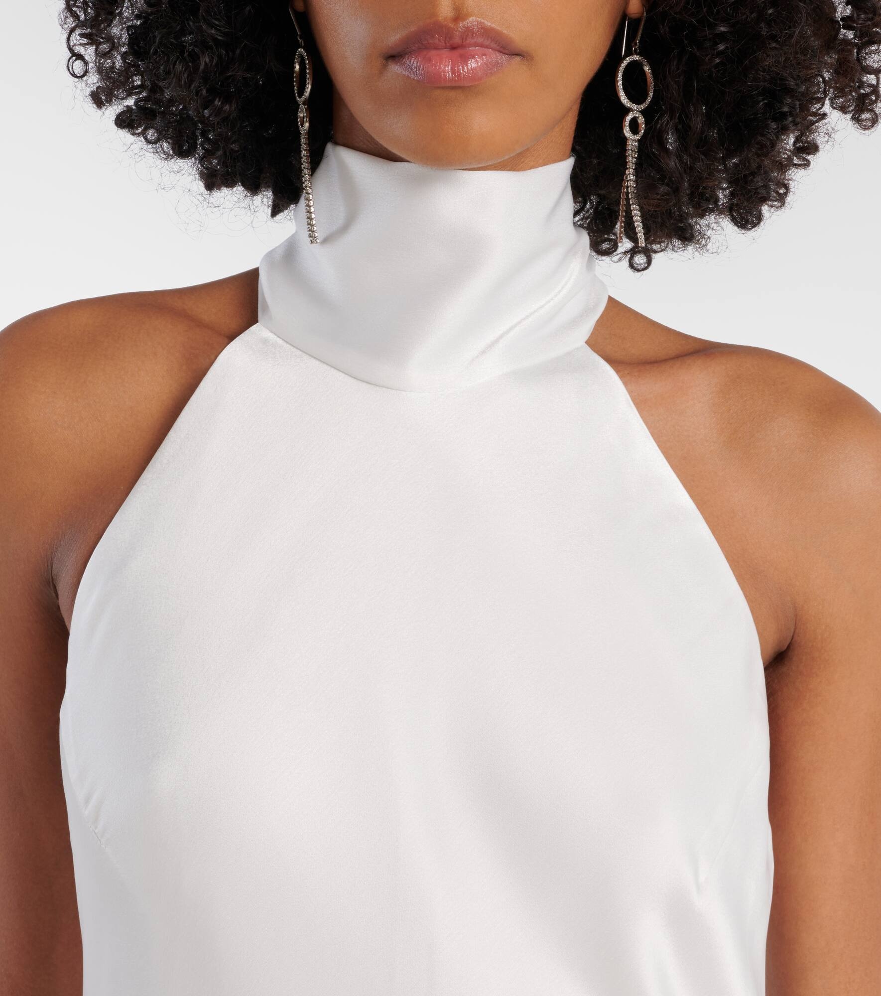 Bridal Sienna satin midi dress - 4
