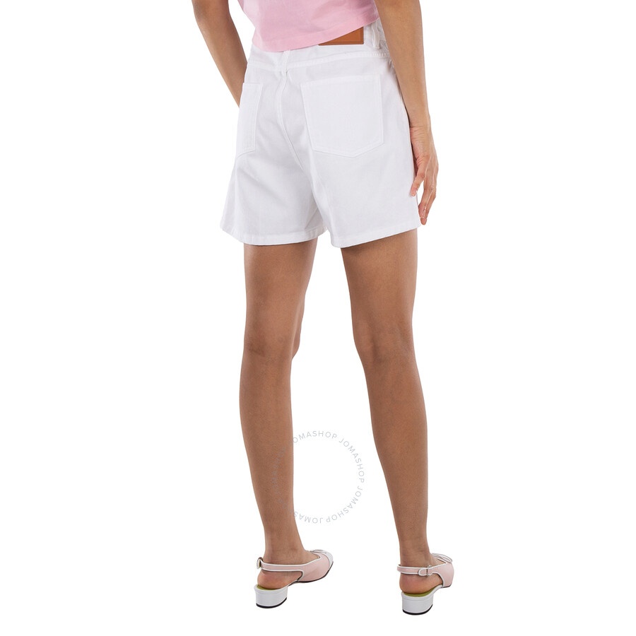 Versace Logo Applique High-Rise Denim Shorts - 3