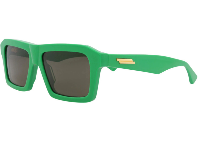 Bottega Veneta Bottega Veneta Square-Frame Recycled Acetate Sunglasses Green Green Green (BV1213S-30014256-003) outlook