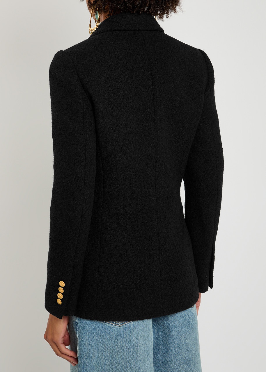 Chloe Double-breasted Bouclé Wool-blend Blazer - 3