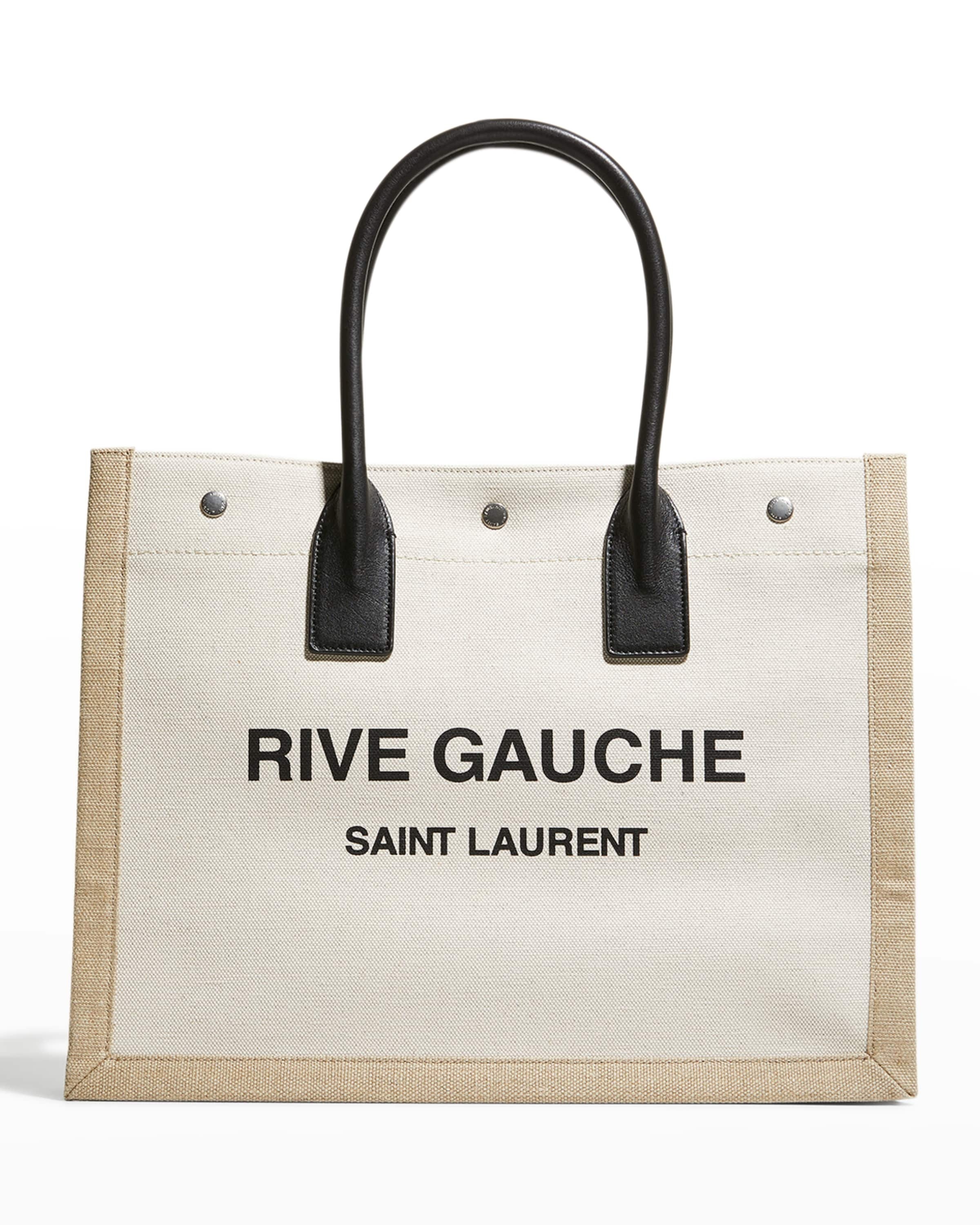 Rive Gauche Small Canvas East-West Tote Bag - 1