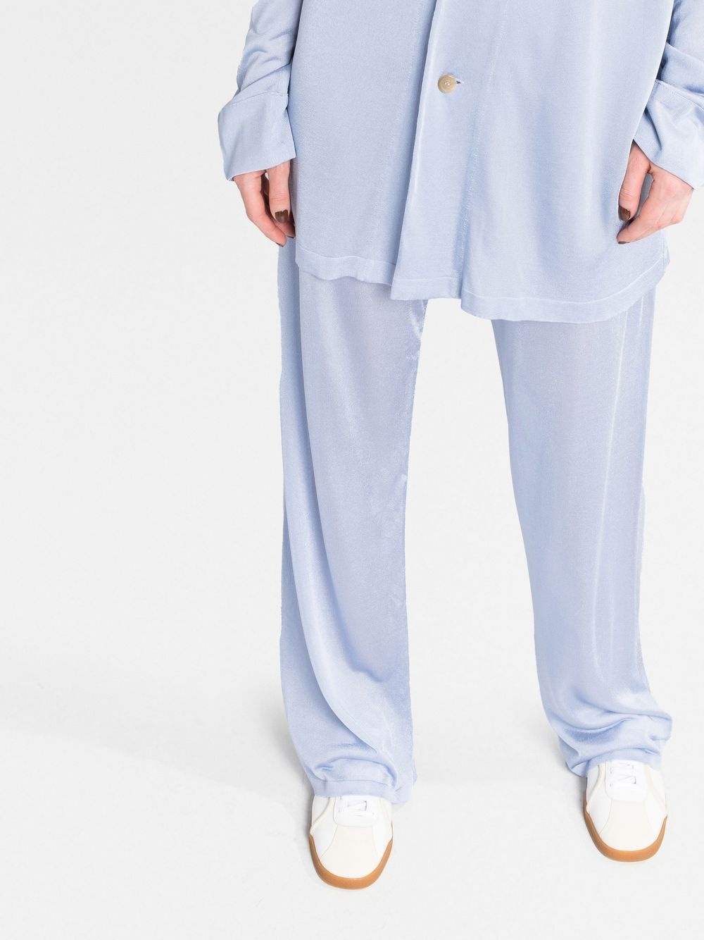 high-waisted wide-leg trousers - 5