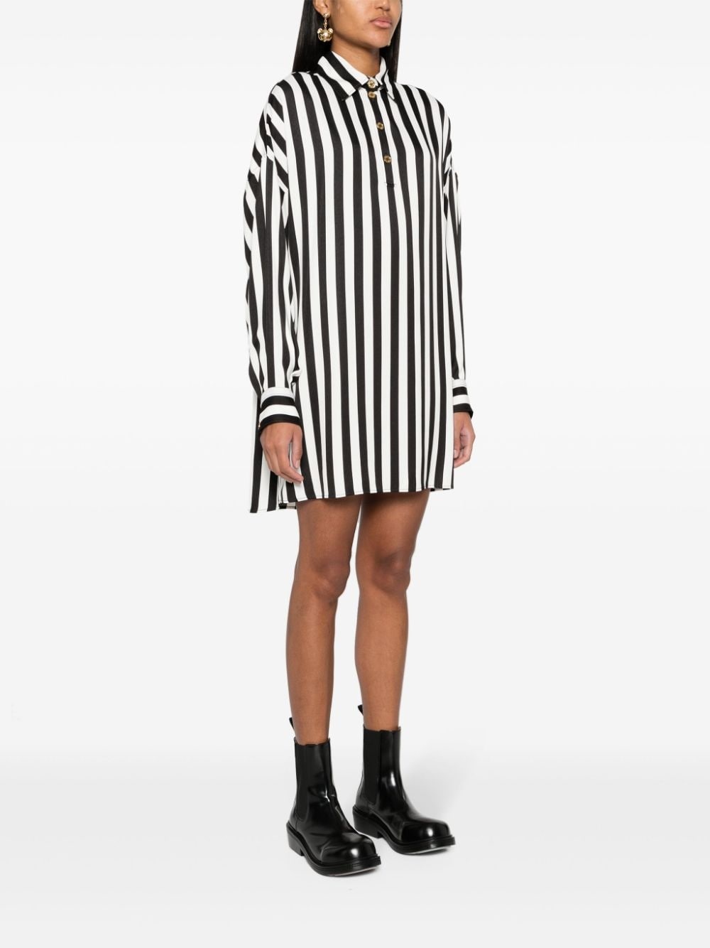 long-sleeve striped dress - 3