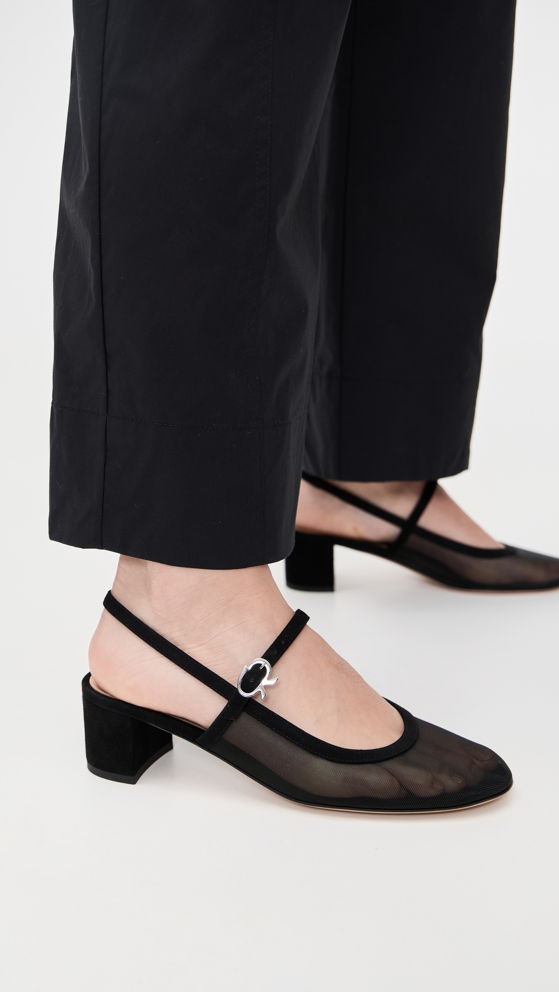 Francoise Rete Suede Trim Camoscio Heels - 2