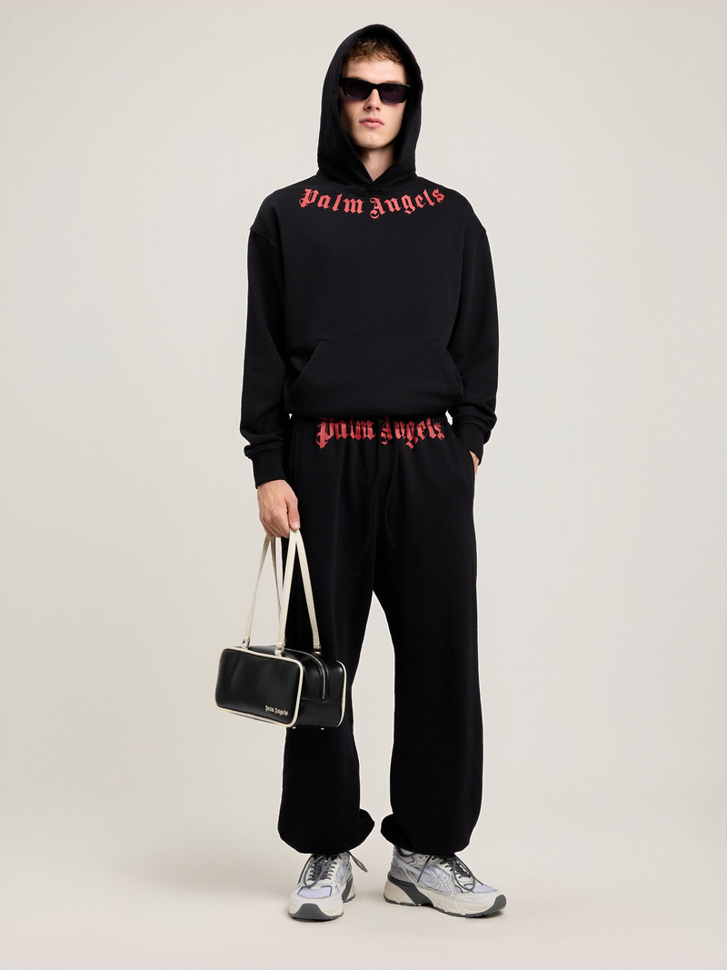 Palm Angels Neck Logo Hoodie outlook