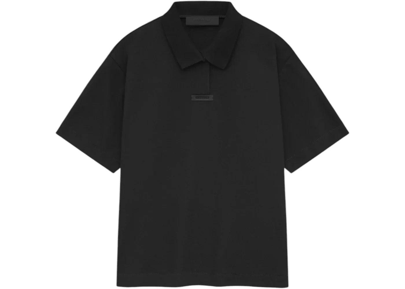 Fear of God Essentials Pique Polo (FW24) Black - 1