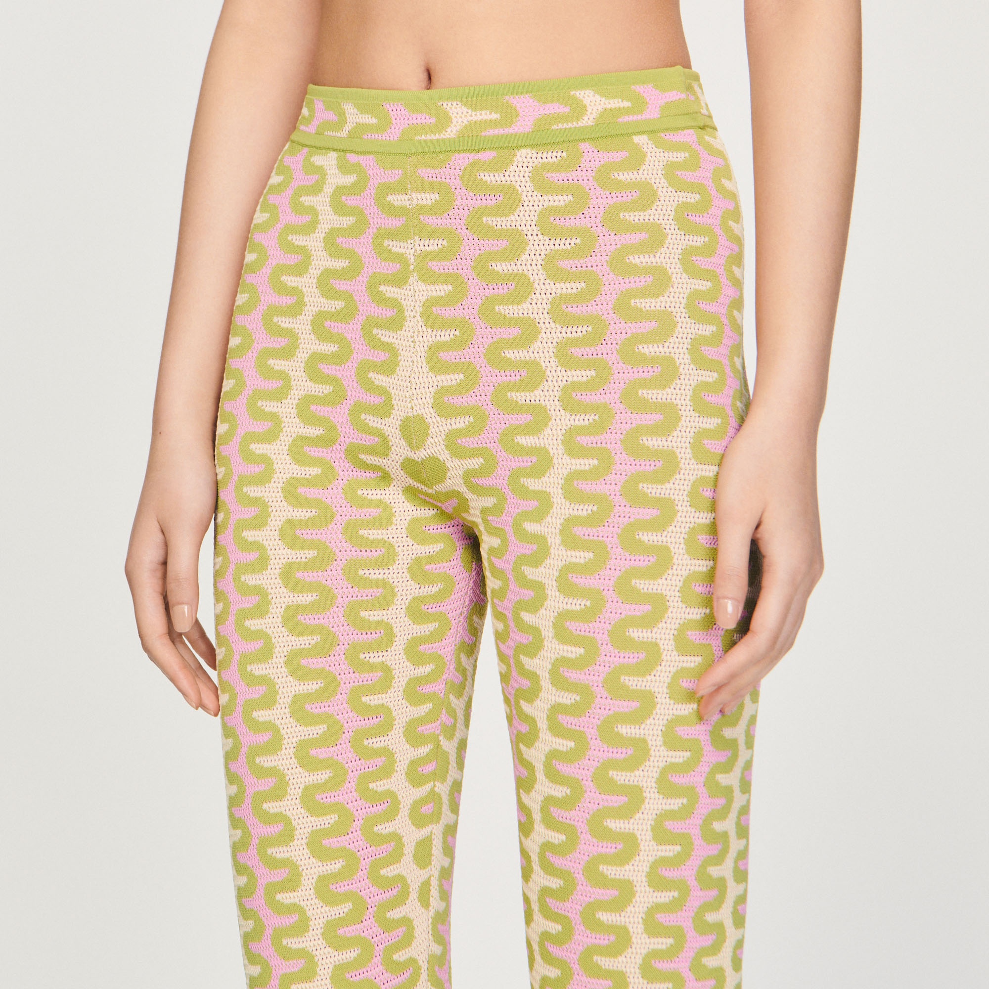 Patterned knit pants - 4