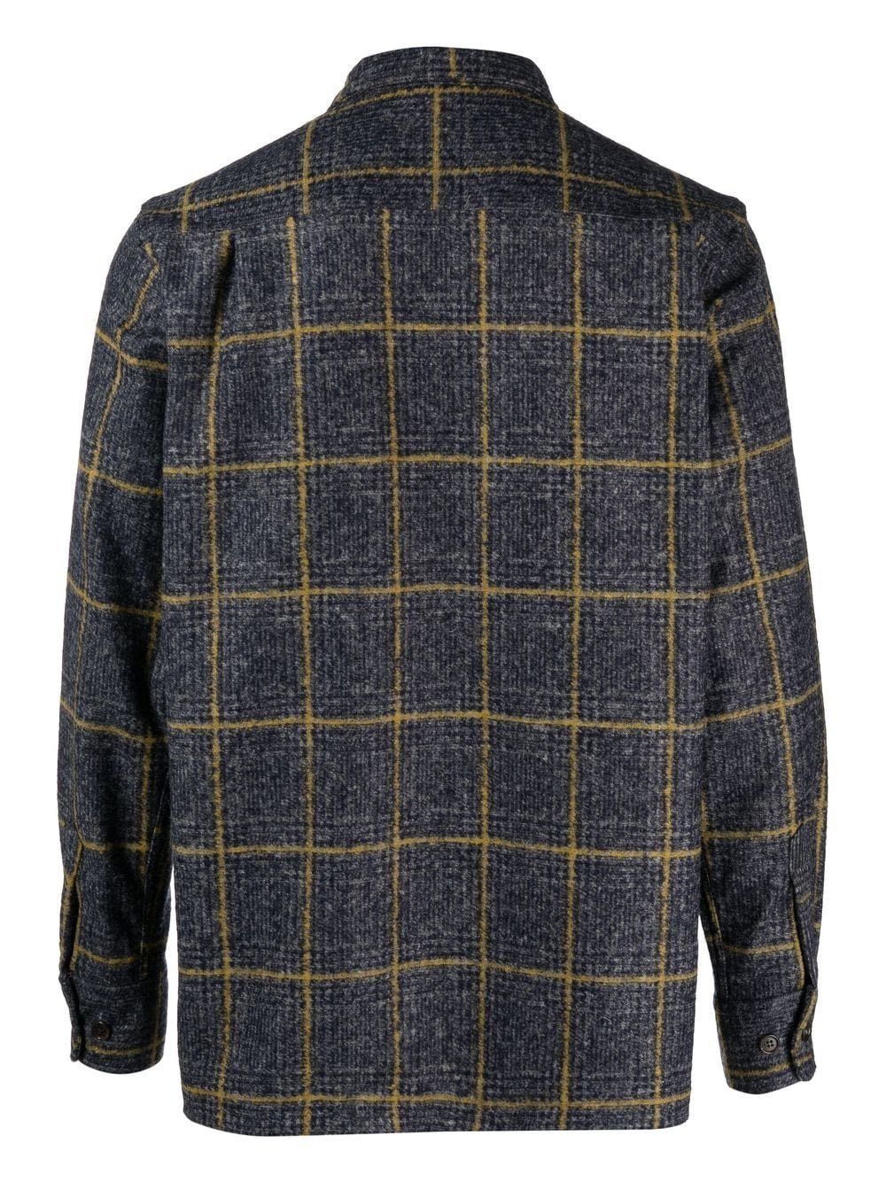 check-print shirt jacket - 2