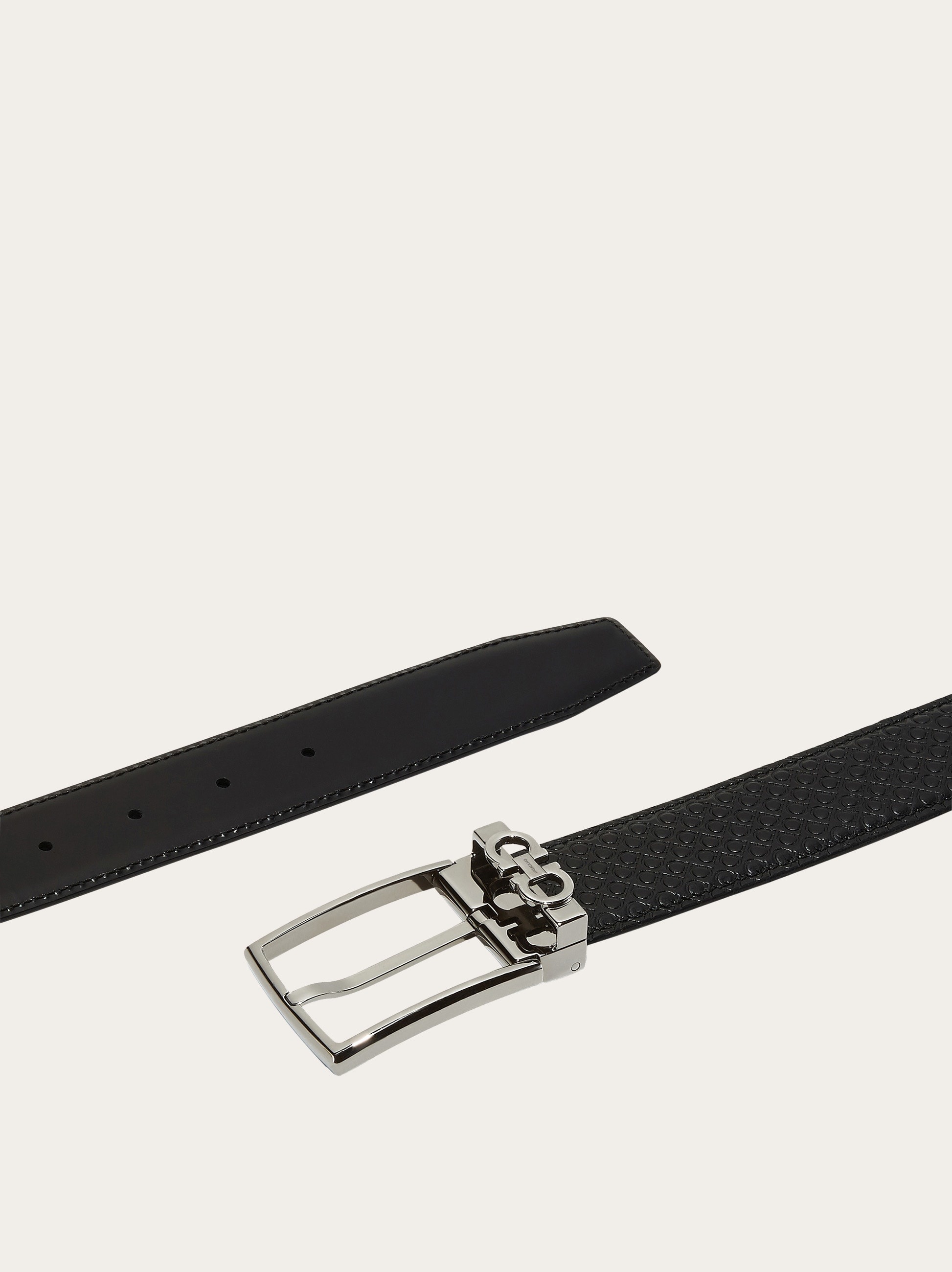 Reversible and adjustable Gancini belt - 2