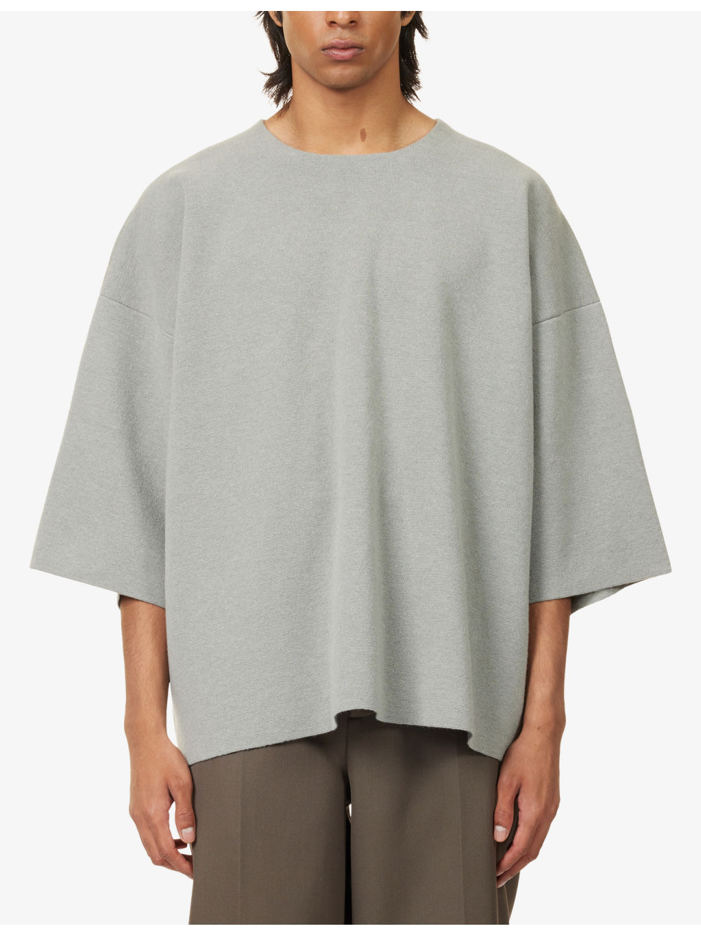 Milano Short-Sleeve Wool-Knitted Top - 3