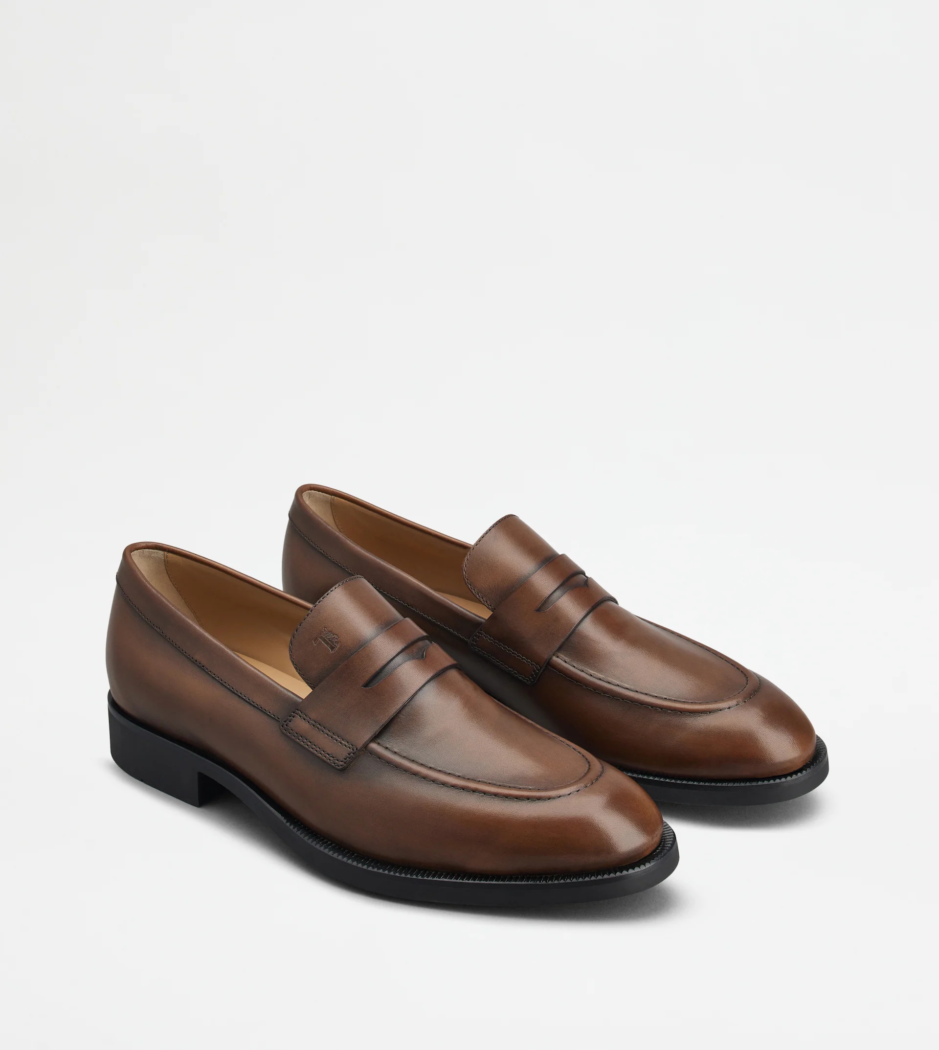TOD'S LOAFERS IN LEATHER - BROWN - 3