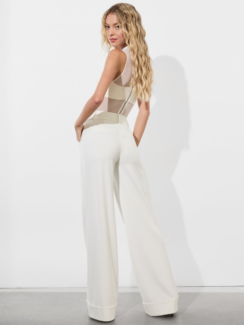 Alice + Olivia TOMASA HIGH RISE FULL LENGTH CUFF PANT outlook