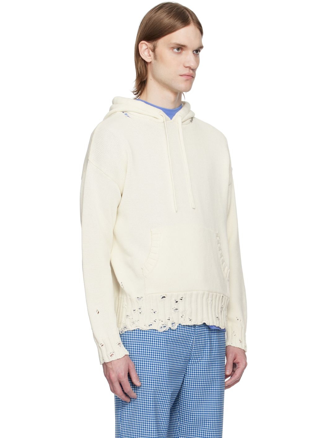 Off-White Dishevelled Cotton Hoodie - 2