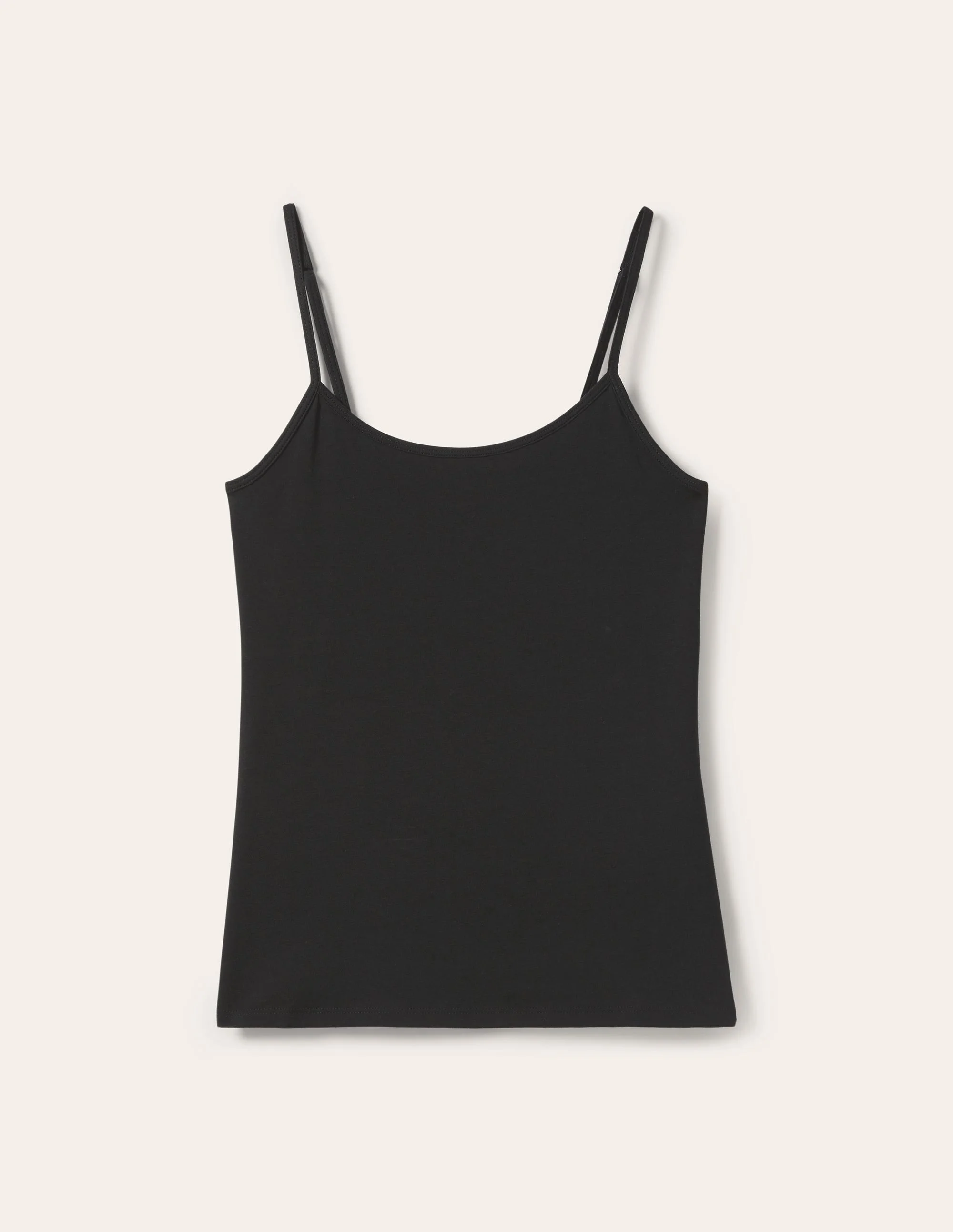 Plain Cami Top-Black - 1