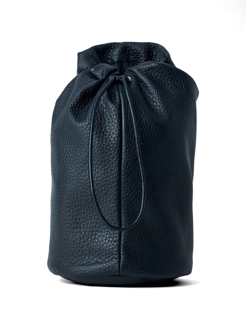The Row leather drawstring-closure pouch bag outlook