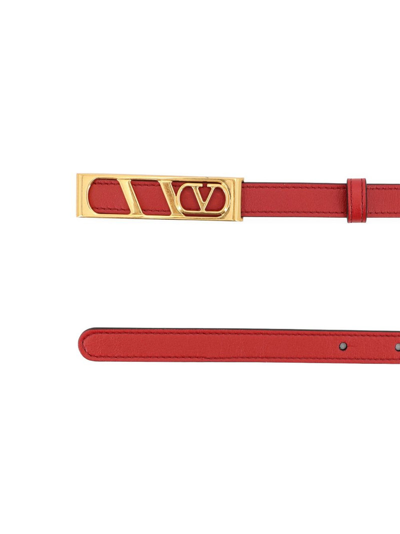 Valentino logo-buckle leather belt outlook