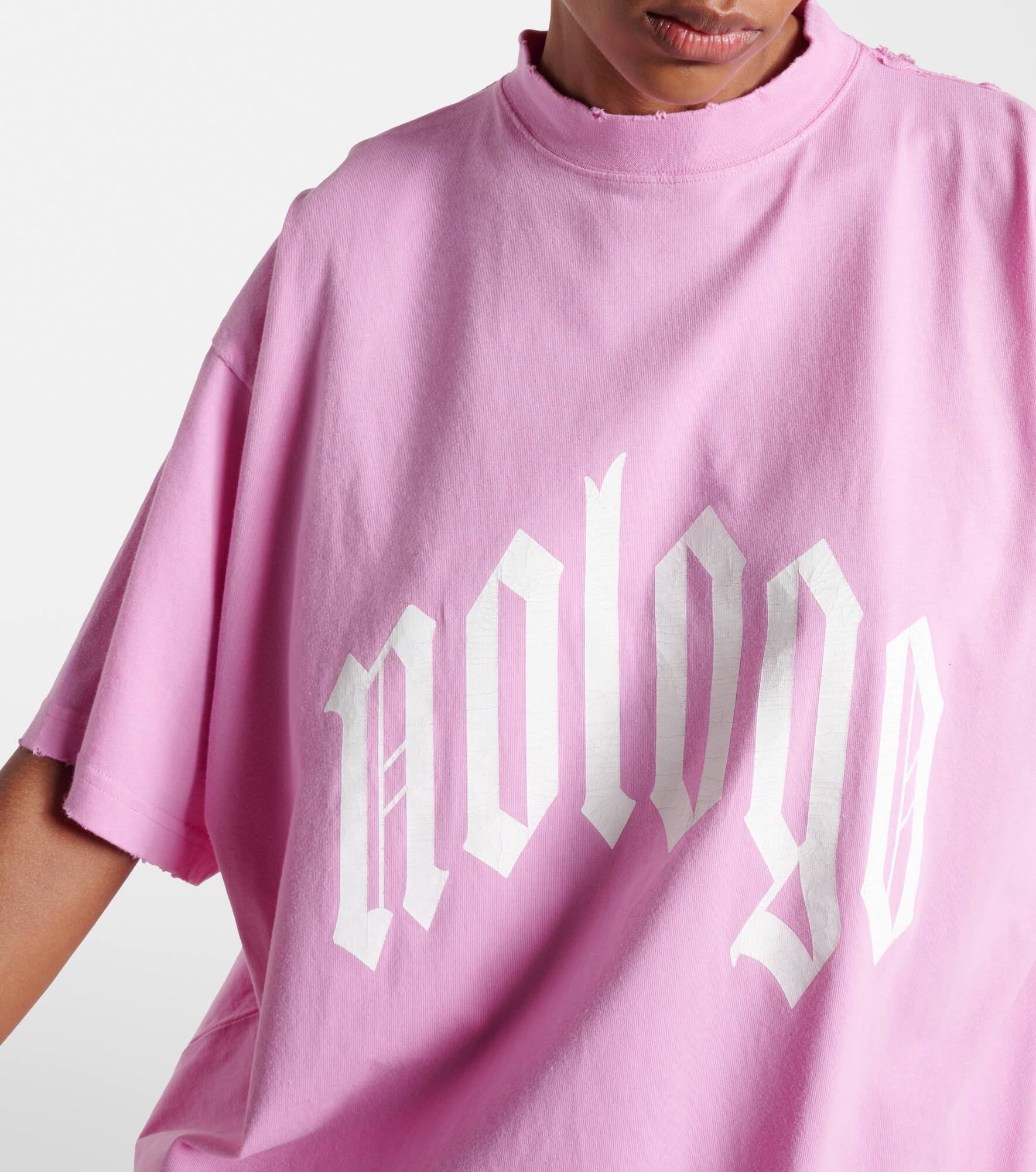 Printed cotton jersey T-shirt - 4