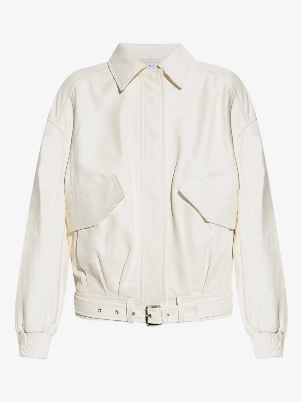 Manka belted leather jacket - 1