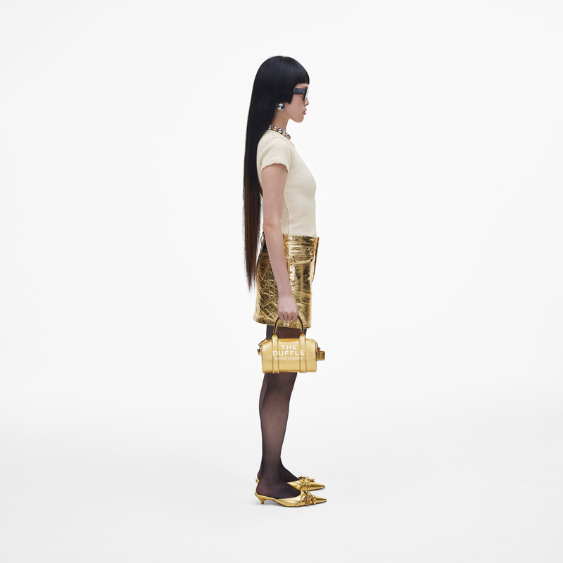 THE METALLIC LEATHER MINI DUFFLE BAG 8