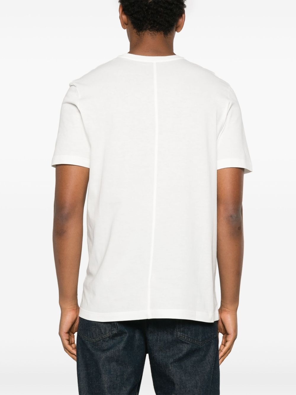 finished-edge cotton T-Shirt - 4