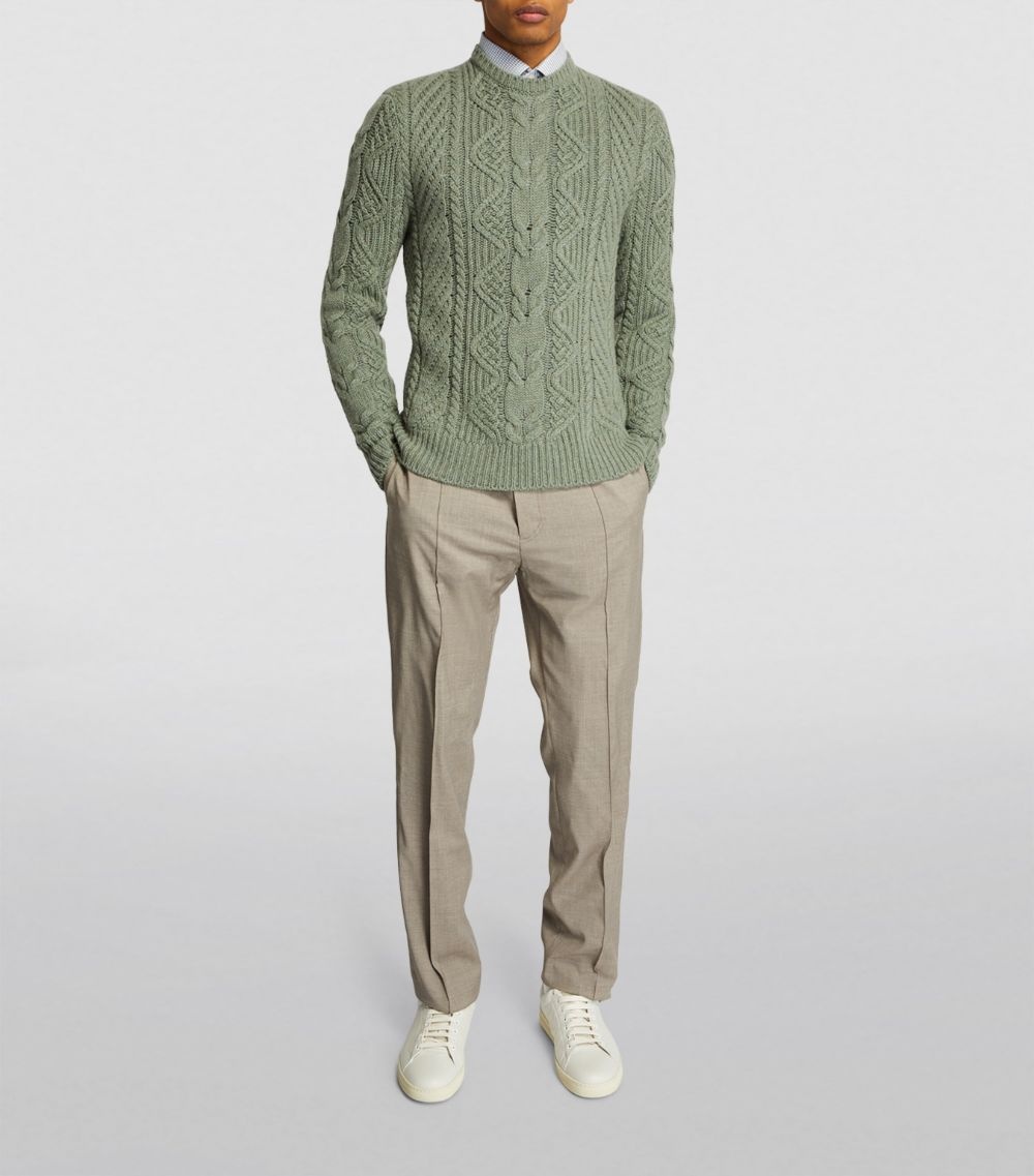 Cashmere Cable-Knit Sweater - 2