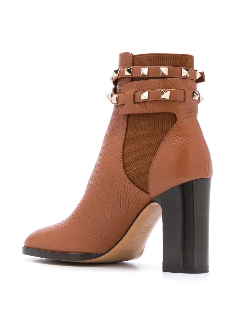 Rockstud buckle ankle booties - 3