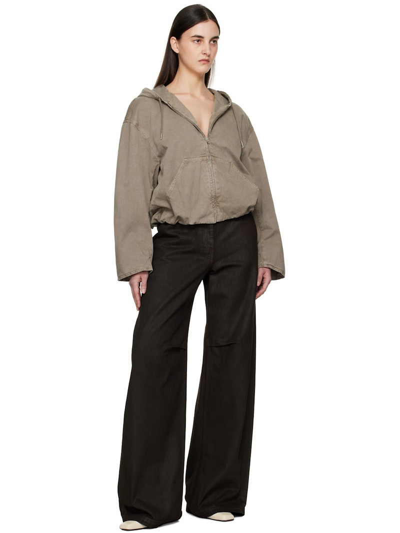Acne Studios Gray Heavy Twill Bomber Jacket outlook