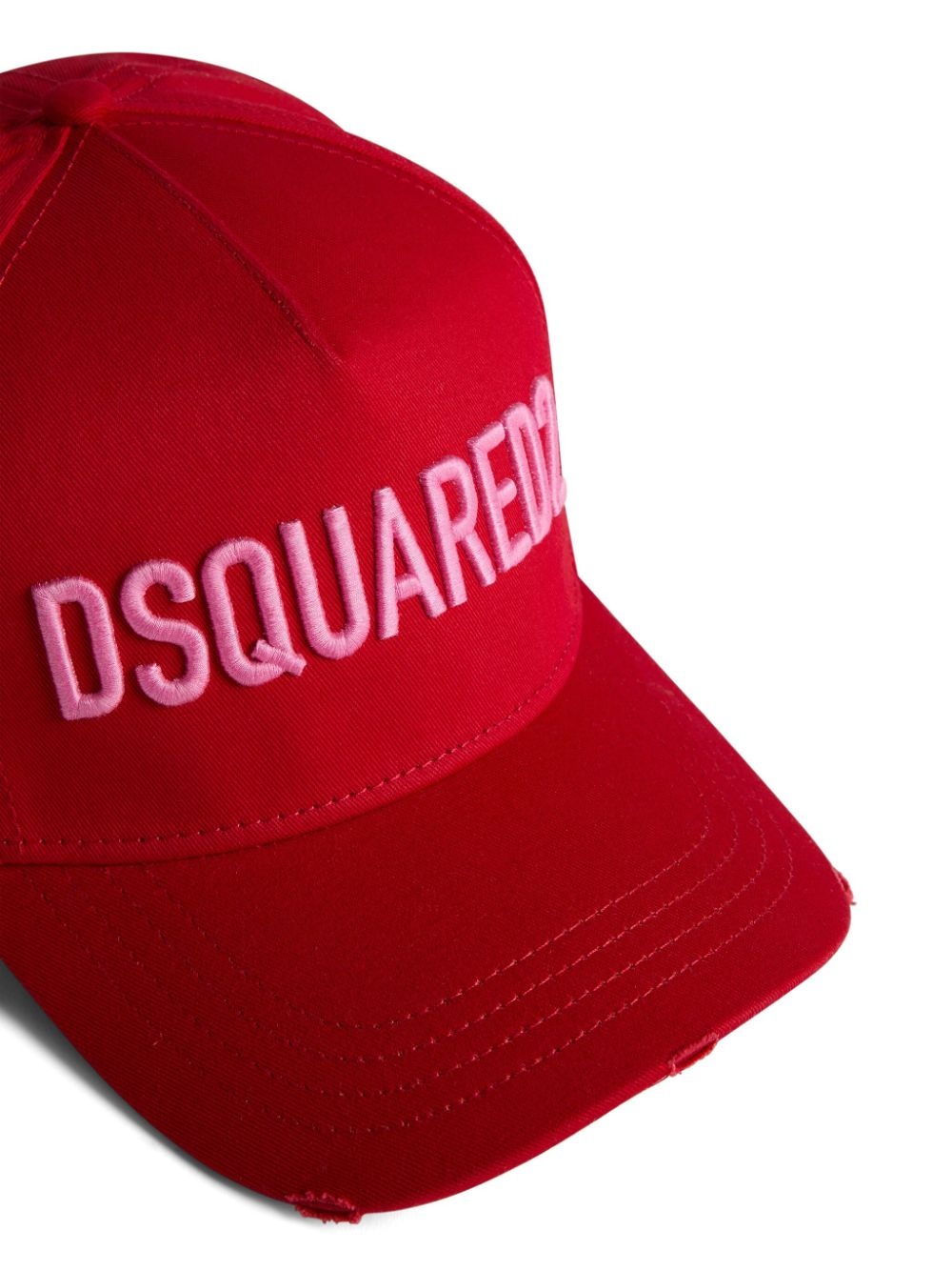 logo-embroidered cotton cap - 4