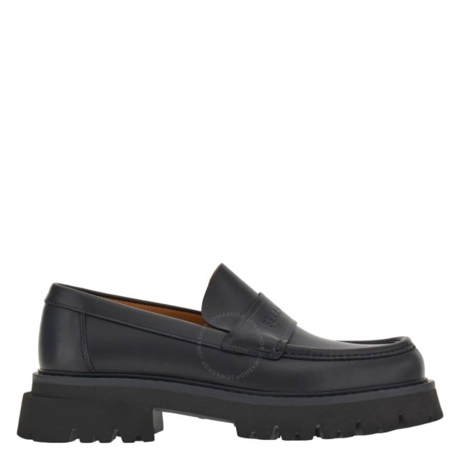 Ferragamo Black Fergal Chunky Loafers - 1