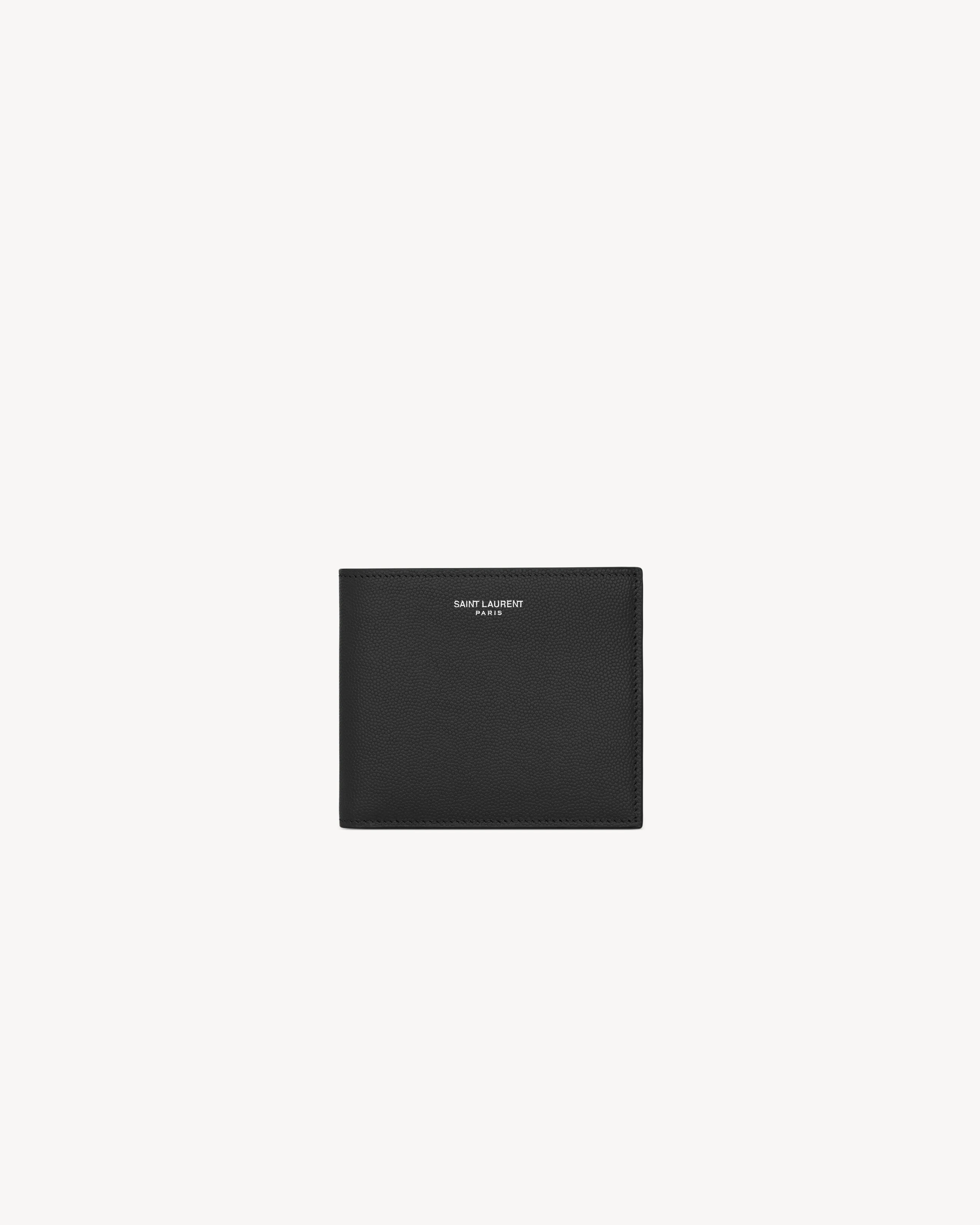SAINT LAURENT PARIS EAST/WEST WALLET IN GRAIN DE POUDRE LEATHER - 1