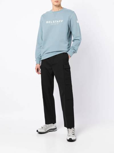 Belstaff 1924 logo-print cotton jersey sweatshirt outlook