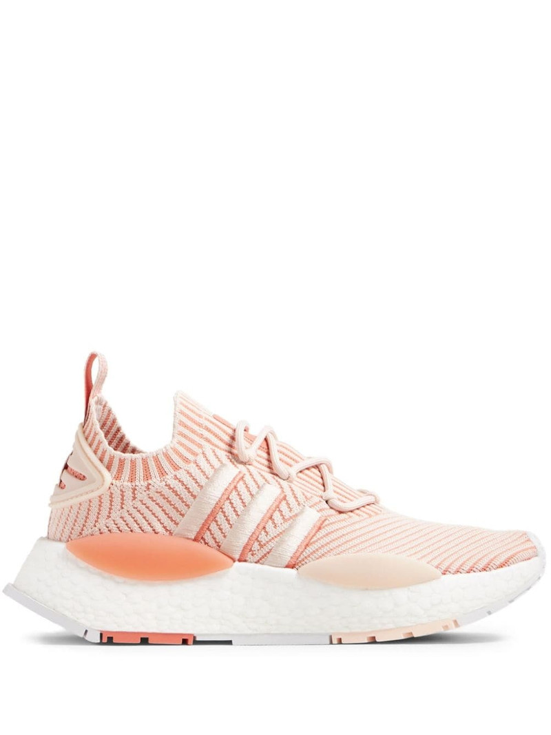 NMD W1 striped knitted sneakers - 1