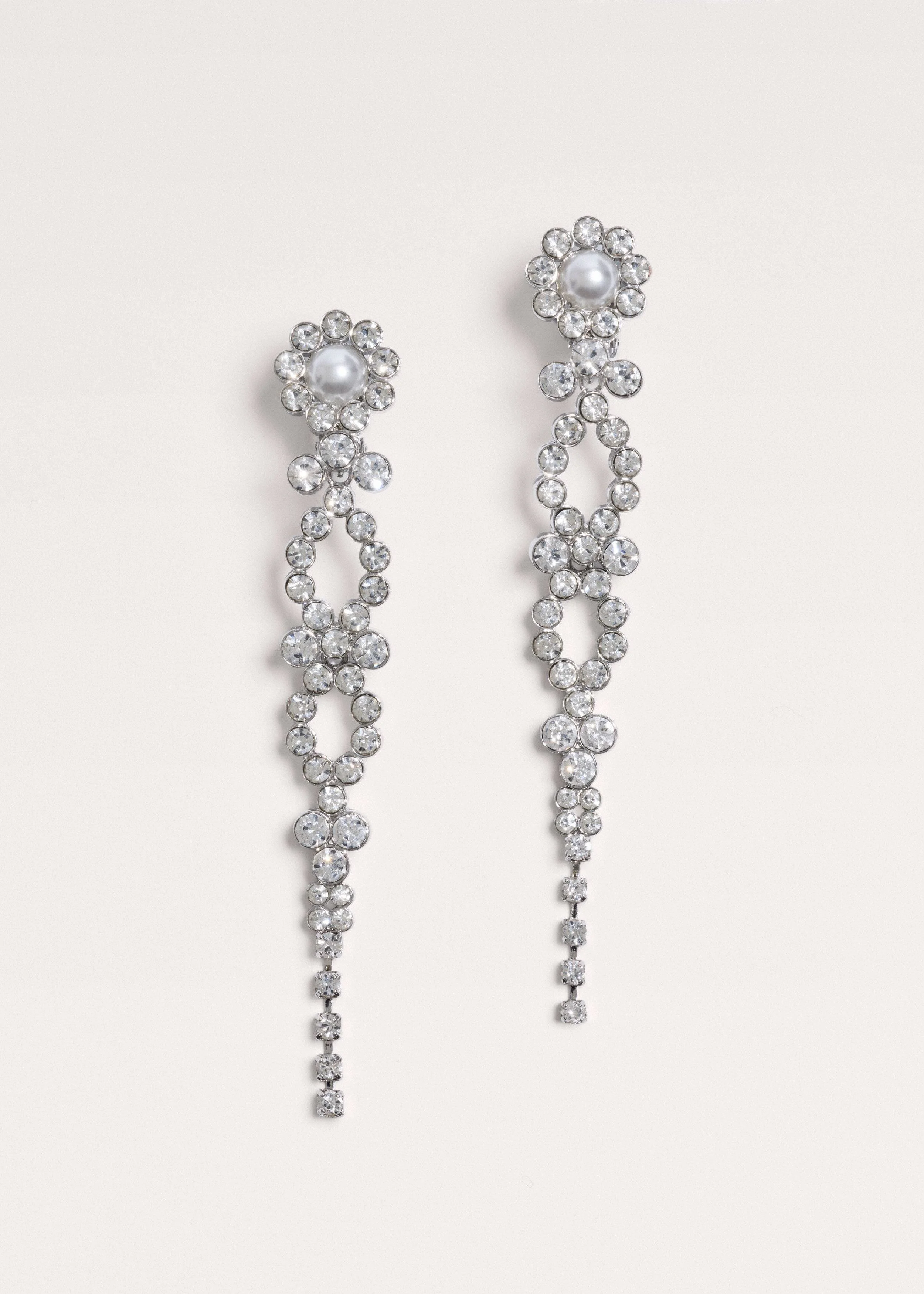Crystal Drop Earrings - 1