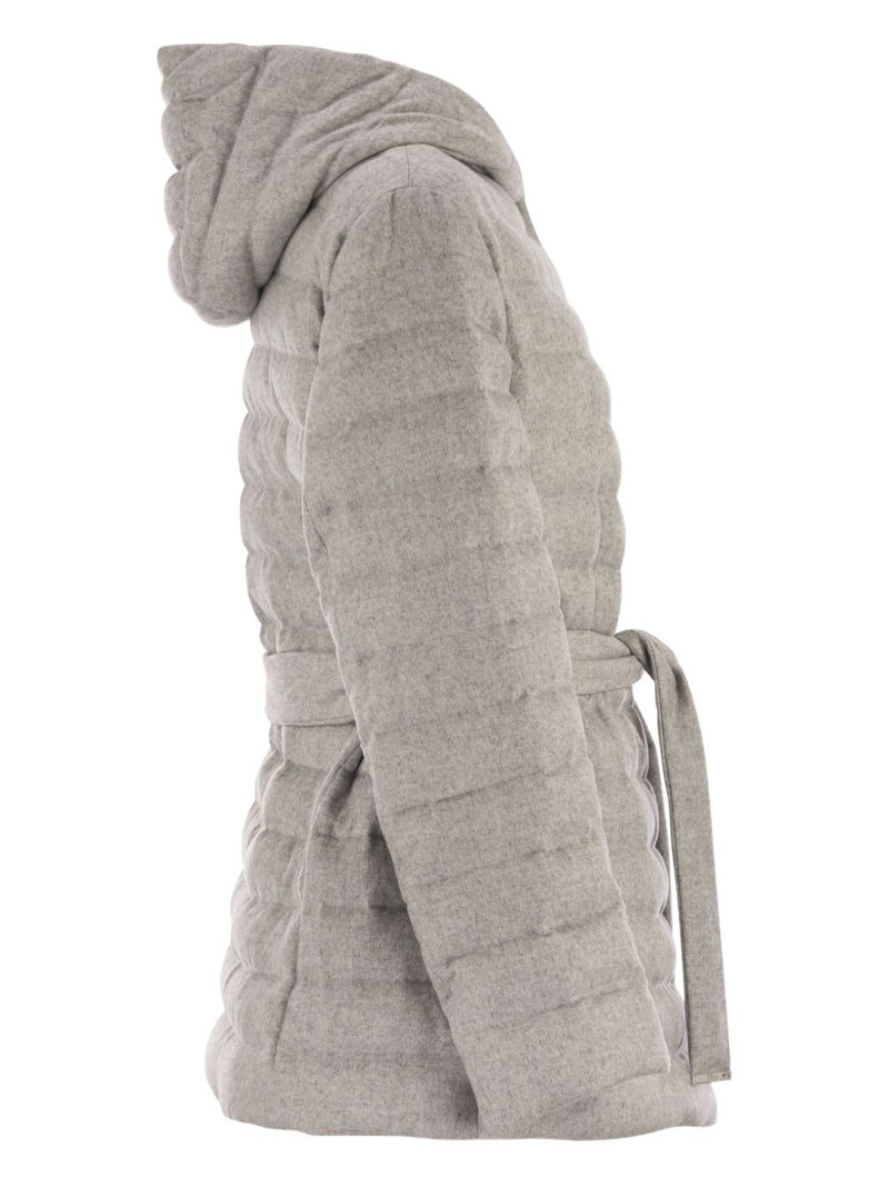 long-sleeves hooded quilted jacket 3