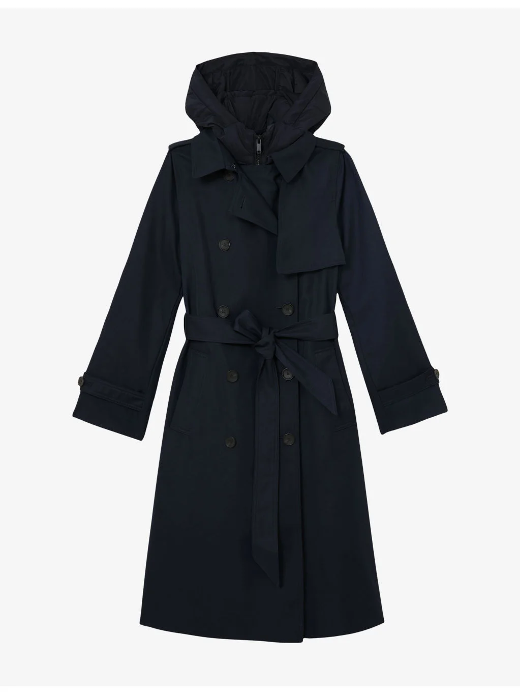 Azura double-breasted woven trench coat - 1