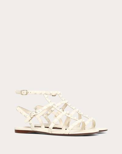 Valentino Lacquer Stud Rockstud Caged Flat Sandal outlook