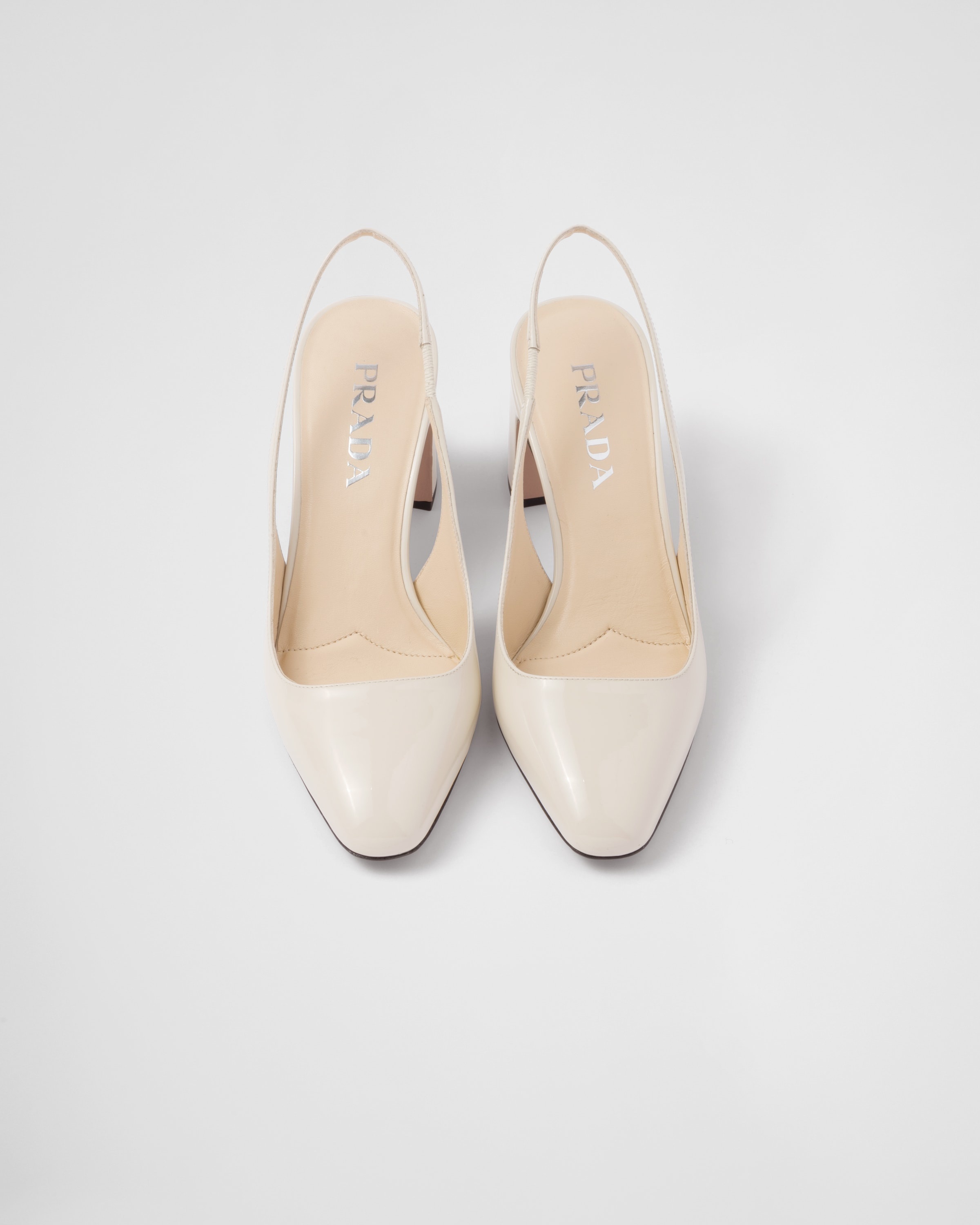 Patent-leather slingback pumps - 4