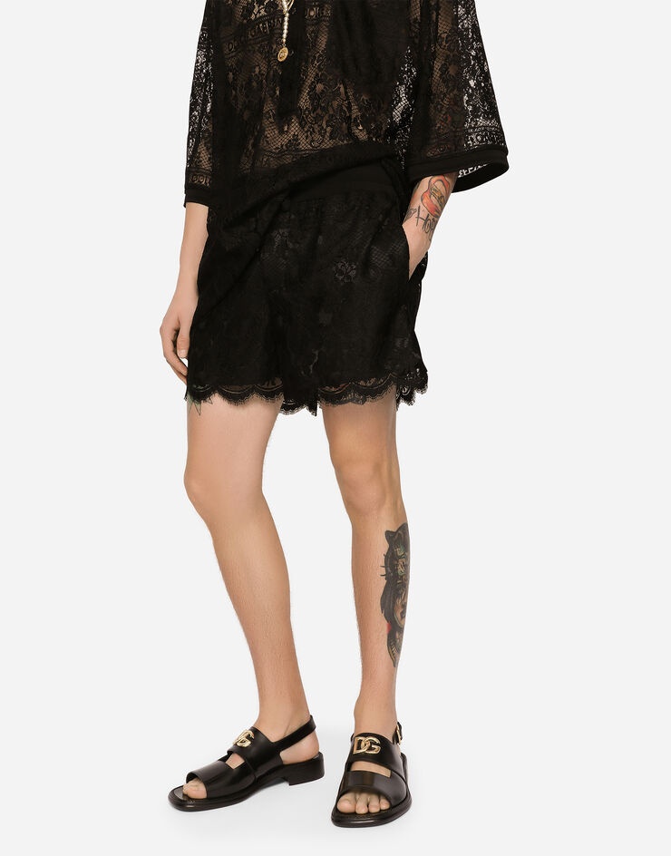 Lace jogging shorts - 4