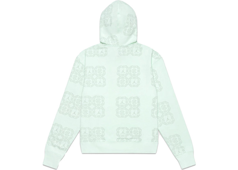Jordan Jordan x Clot Jade Fleece Hoodie Barely Green outlook