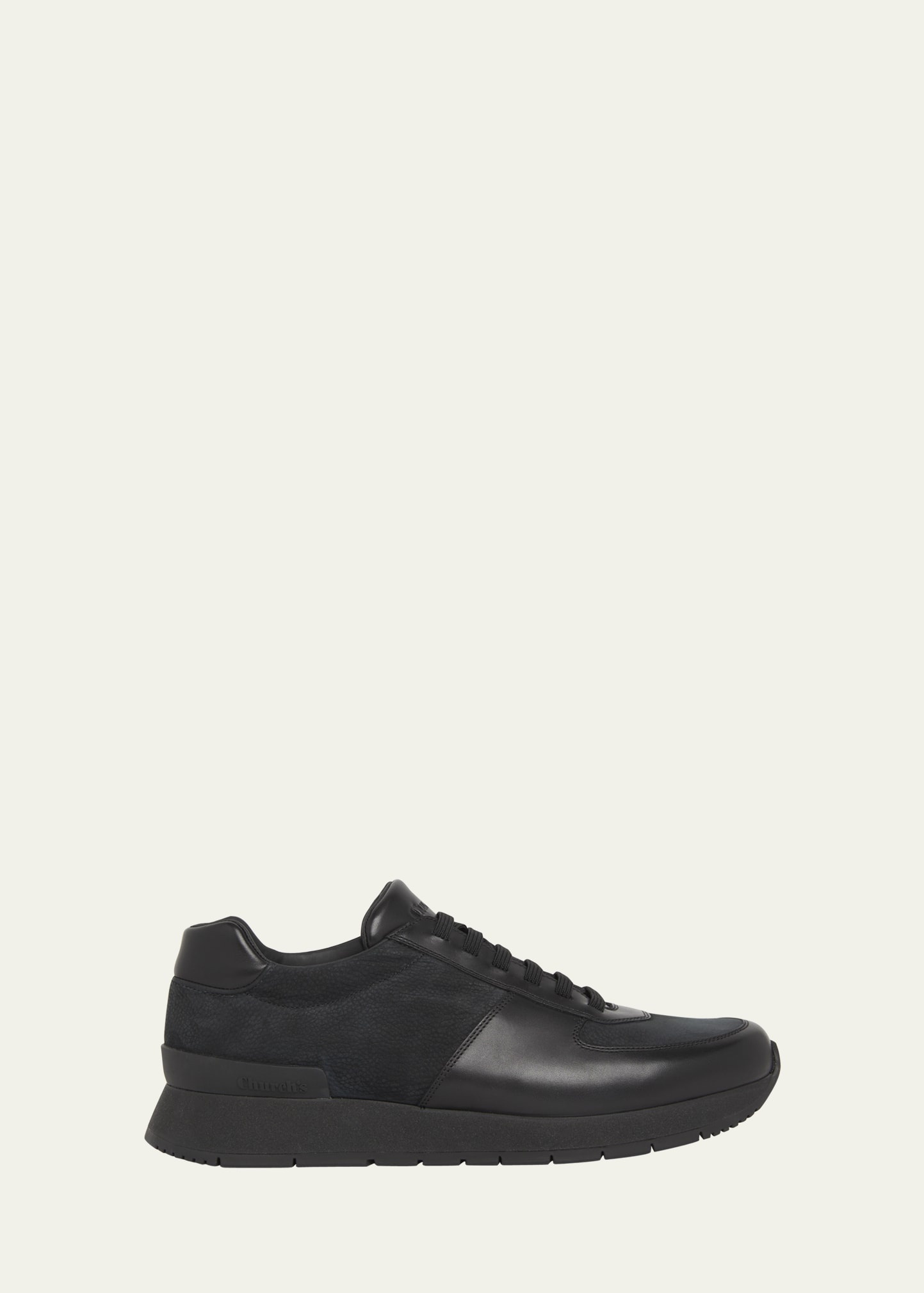 Men's Livingston Calf and Nubuck Runner Sneakers - 1