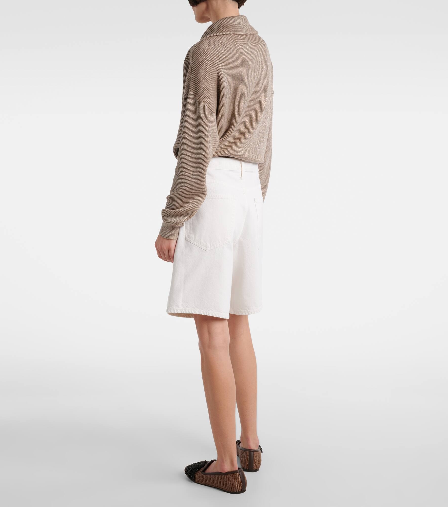 Indra mid-rise denim shorts - 3